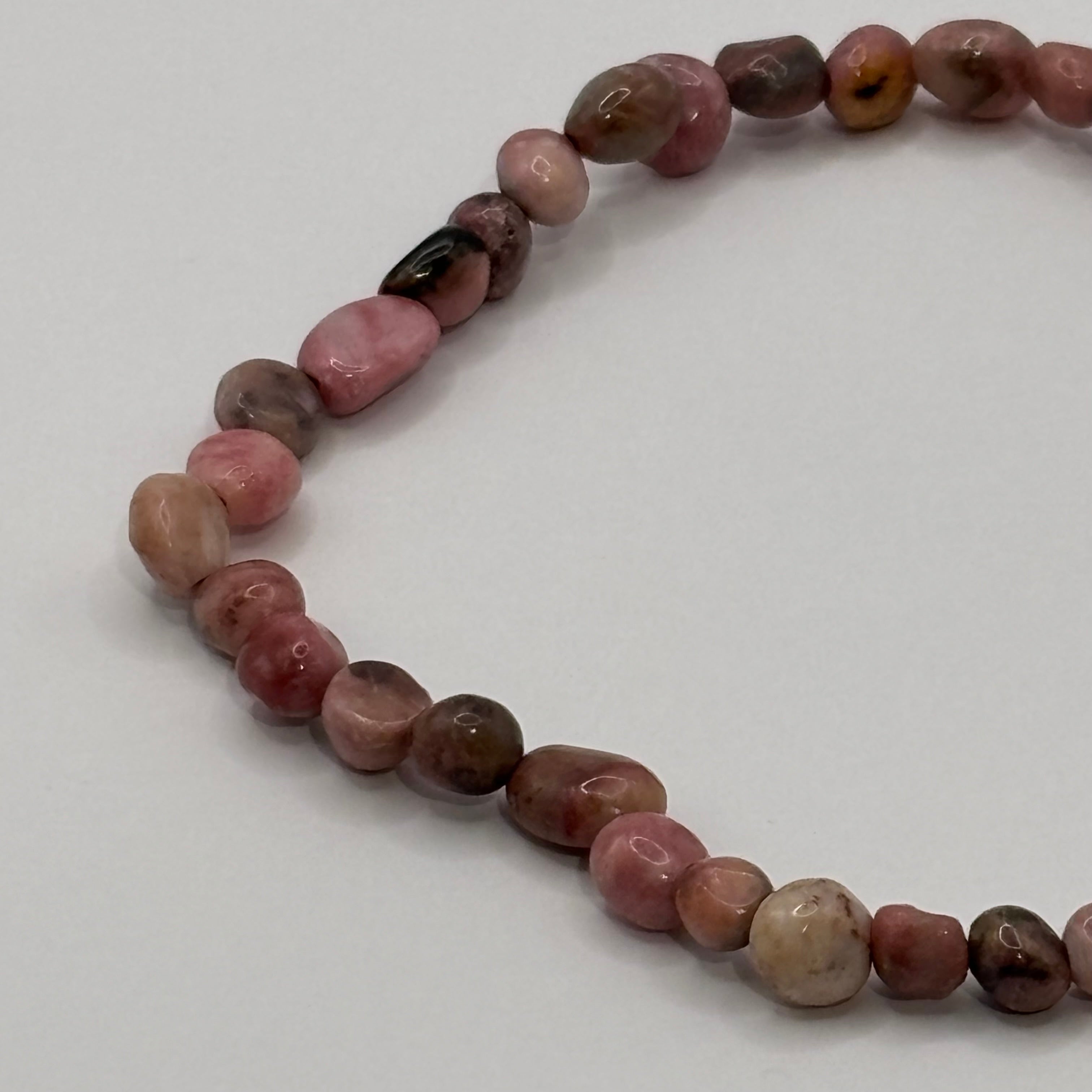 Bracelet perles Rhodonite