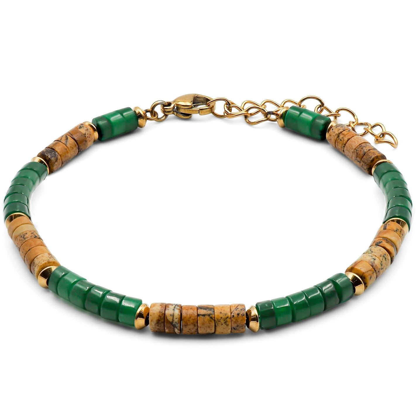 Bracelet Heishi Malachite